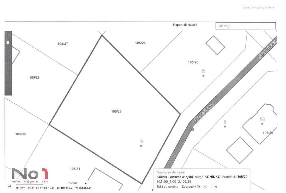 Działka Koninko – na&nbsp;sprzedaż