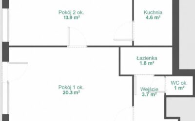 Mieszkanie 45 m² Poznań, Dębiec – na sprzedaż